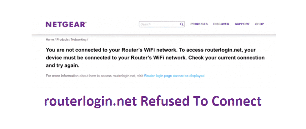 routerlogin.net refused to connect?