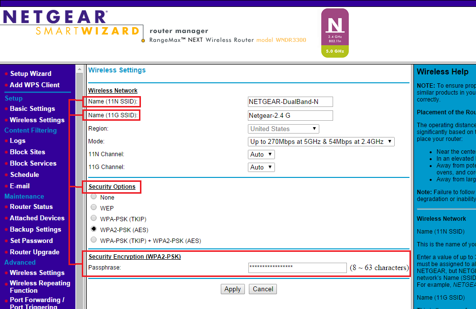 change the login password of the routerlogin.net